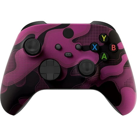 Wireless Controller for Microsoft Xbox Series X/S & Xbox One - Custom Soft Touch Feel - Custom Xbox Series X/S Controller (X/S Purple Camo)