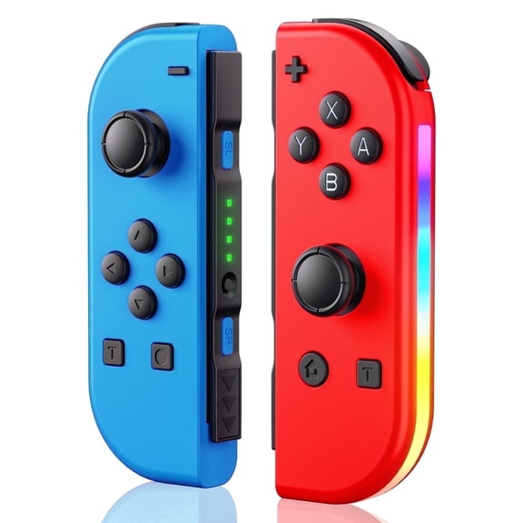 Wireless Controller for N-Switch,Controller (L/R) with LED Support Vibration/WakeUp Function/Motion Control