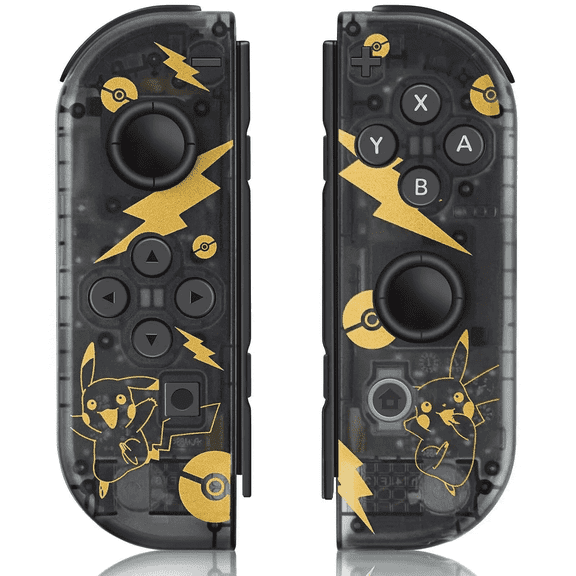 Wireless Controller for N-Switch,L/R Controllers Support Dual Vibration/Motion Control/Wake-up Function,Pink Yellow