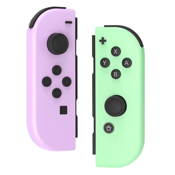Wireless Controller for Nintendo Switch Controller with Dual Vibration & 6-Axis Gyro Sensor - Purple&Green