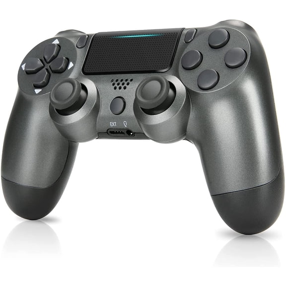 Wireless Controller for P4, Gaming Controller Compatible with P4/Slim/Pro/PC Support Dual Motors & 6-Axis Motion Control