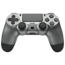 Wireless Controller for P4, Remote Game Joystick Compatible with P-4/P-4 Slim/P-4 Pro/PC, Steel Black