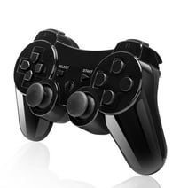 Wireless Controller for PS 3, Gamepad Joystick for PS3 with USB Charger Cable Cord, Black