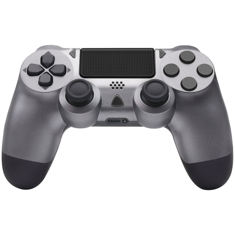Wireless Controller for P4 Remote Game Joystick Compatible with P 4 P 4 Slim P 4 Pro PC Steel Black