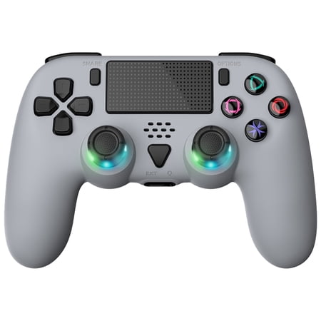 Wireless Controller for P5, Remote Game Joystick with Back Paddles and Trubo, Compatible with P-5/Slim/Pro/PC, Gray