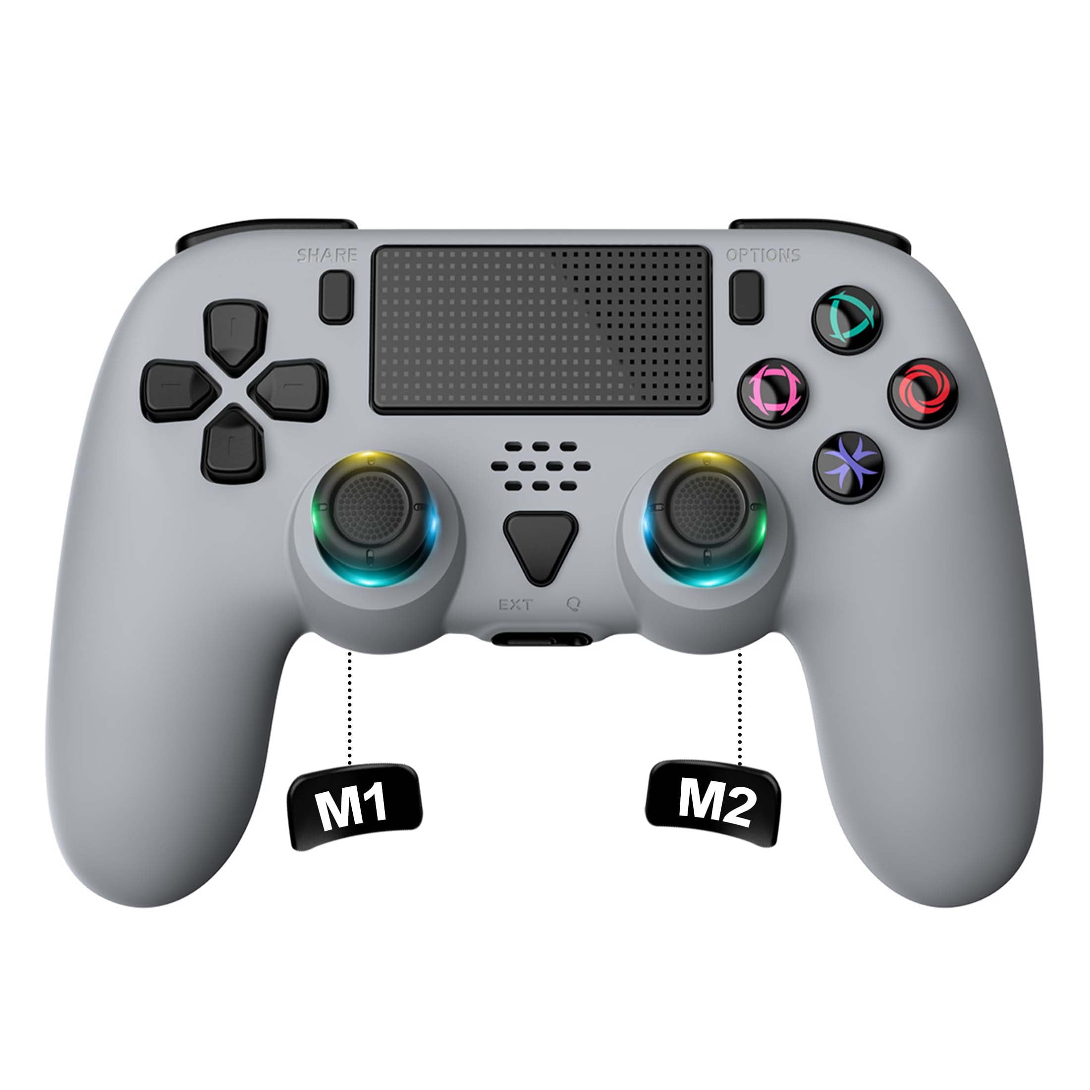 Wireless Controller for PS5 Controller, Gaming Controller Compatible with PS5/Slim/Pro/PC with Motion Control/Touch-Pad/Turbo/Programmable