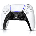 thumbnail image 1 of Wireless Controller for P5/Slim/Pro/PC with Dual Vibration & 6-Axis Gyro, USB-C Cable Included, Black, New, 1 of 6