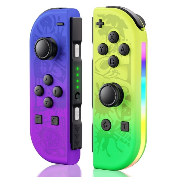 Wireless Controller for Switch Joypad L/R  LED Light Gamepad with Dual Vibration, Turbo, Motion Control, Wake-Up Function