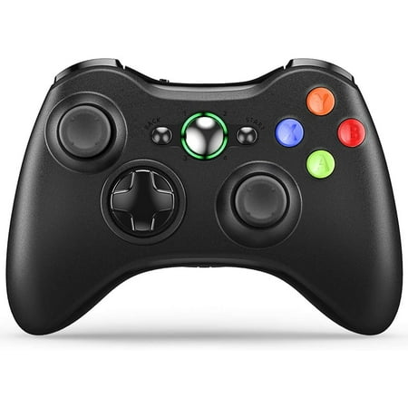 Wireless Controller for Xbox 360 with Receiver, 2.4GHZ Gamepad Joystick Controller Remote for Xbox 360 Console and PC Windows 7/8/10
