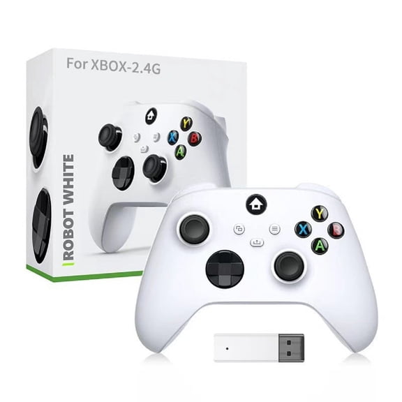 Wireless Controller for Xbox One/Xbox One S/Xbox One X/Xbox Series X/PC, 2.4GHZ Wireless Game Controller with Dual Vibration