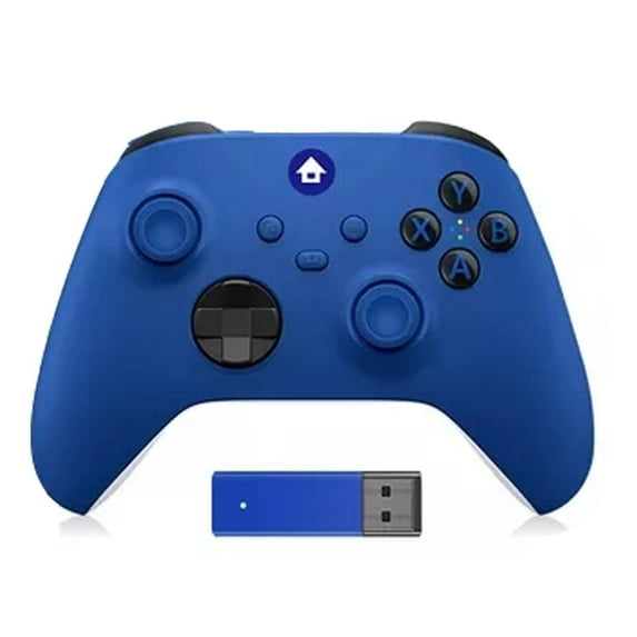 Wireless Controller with Xbox One, Xbox Series X/S, Xbox One X/S, PC with 2.4GHZ Adapter and Headphone Jack Wireless Gamepad Joystick, Blue