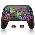 thumbnail image 1 of Switch Controller Compatible with Switch/OLED/Lite, ZRZLMVP Wireless Switch Pro Remote for PC/IOS/Android with Turbo Function,1000mAh,Spider Black, 1 of 9