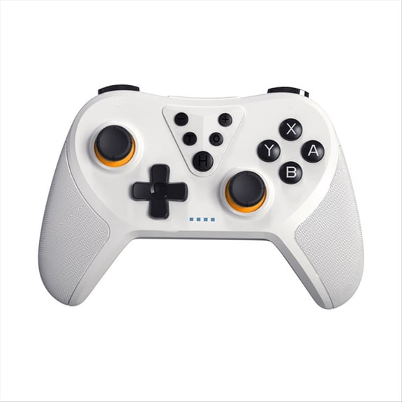 Wireless Controllers for Switch/Switch Lite/Switch OLED, Remote Gamepad with Joystick, Adjustable Turbo Vibration with Programmable Function-White