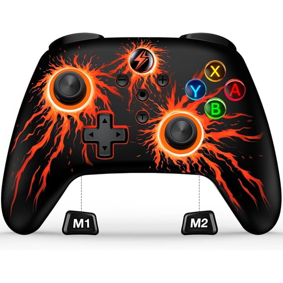 Wireless Controllers for 2/1Lite/OLED, Pro Controller support iOS/Android/PC, Remote Gamepad with Macro/Turbo/Motion Control/Vibration/Wake Up