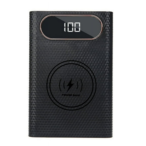 Wireless DIY Shell 21700 Battery Storage Box Quick Charge 22.5W Detachable Power Bank Case Without Black