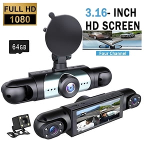 Wireless Dash Cam Front and Rear Camera System,Channel Dash Cam 1080p Full View Car Dashcam System,Night Vision,Loop Recording,Parking Monitor,for Taxi,Fleet,Family Vehicles