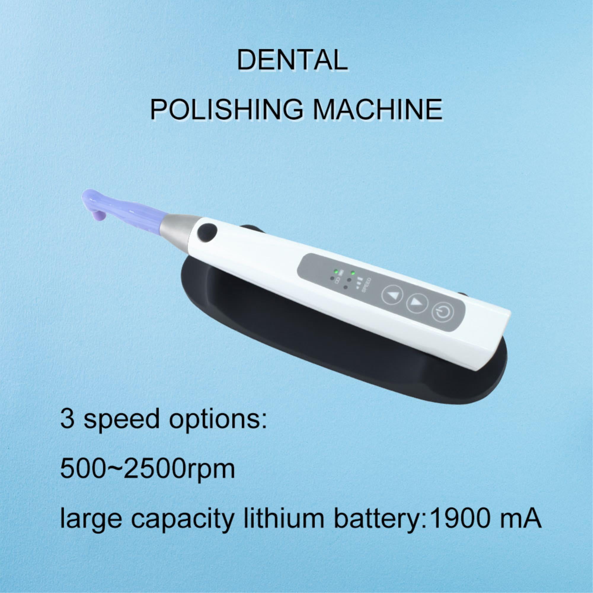 Wireless Dental Polishing Motor with 2 Universal Prophy Angles for