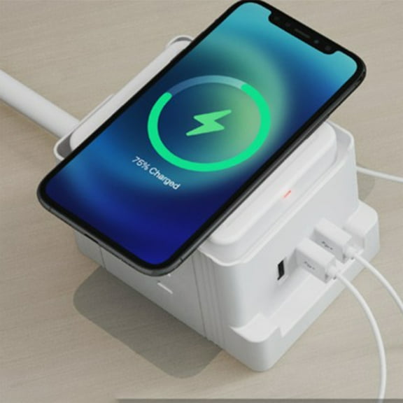 Wireless Desktop Power Station with Advanced Design and Fast Charging