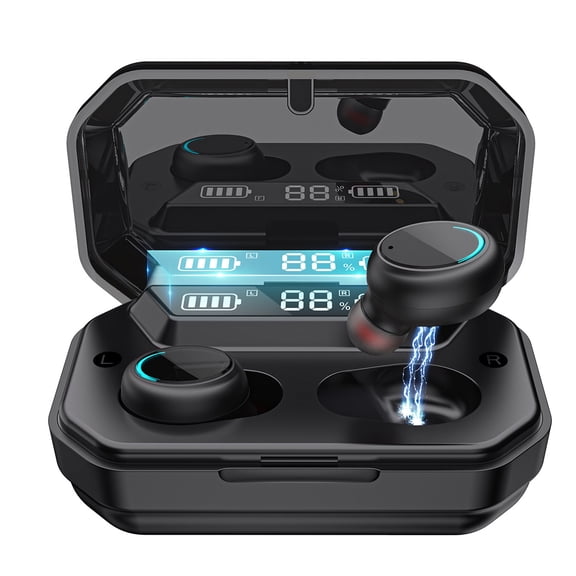 Wireless Digital Display TWS Breathing Light Headset