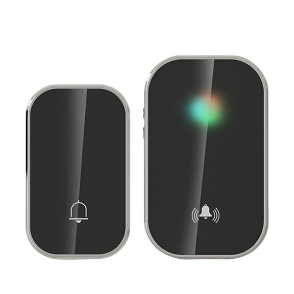 Wireless Digital Doorbell with 38 Ringtone Chord Music 300m Range Easy Install for Home Office Enhanced Signal Long Battery Life 8 Volume Control Transmitter Receiver