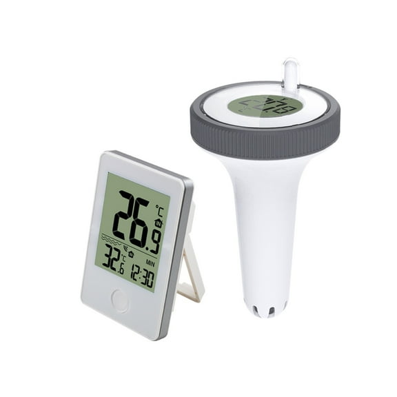 Wireless Digital Floating Pool Thermometer LCD Swimming Pool Bath Water Spas Aquariums Temp Monitor ,Pool Essentials