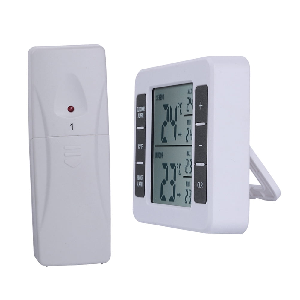 Wireless Digital Freezer Fridge Thermometer Indoor Outdoor Temperature
