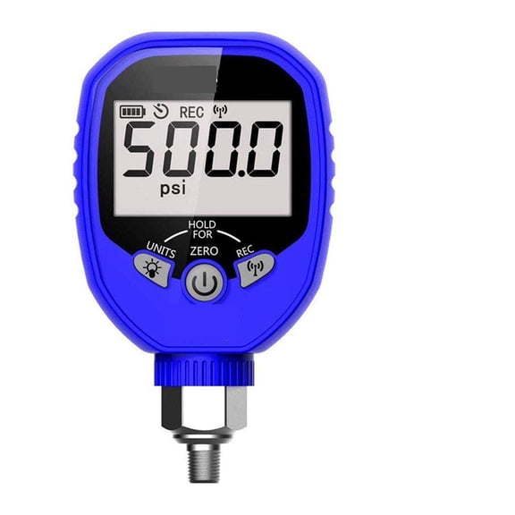 Wireless Digital Pressure Gauge R134a Refrigeration Manometers Tools Vacuum Gauge Tools -14.5~500 PSI 1/8'' ,Portable