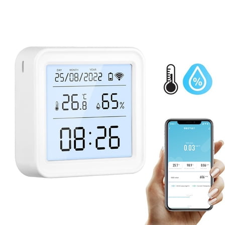Wireless Digital Thermometer Hygrometer For Indoor Use With App Support
