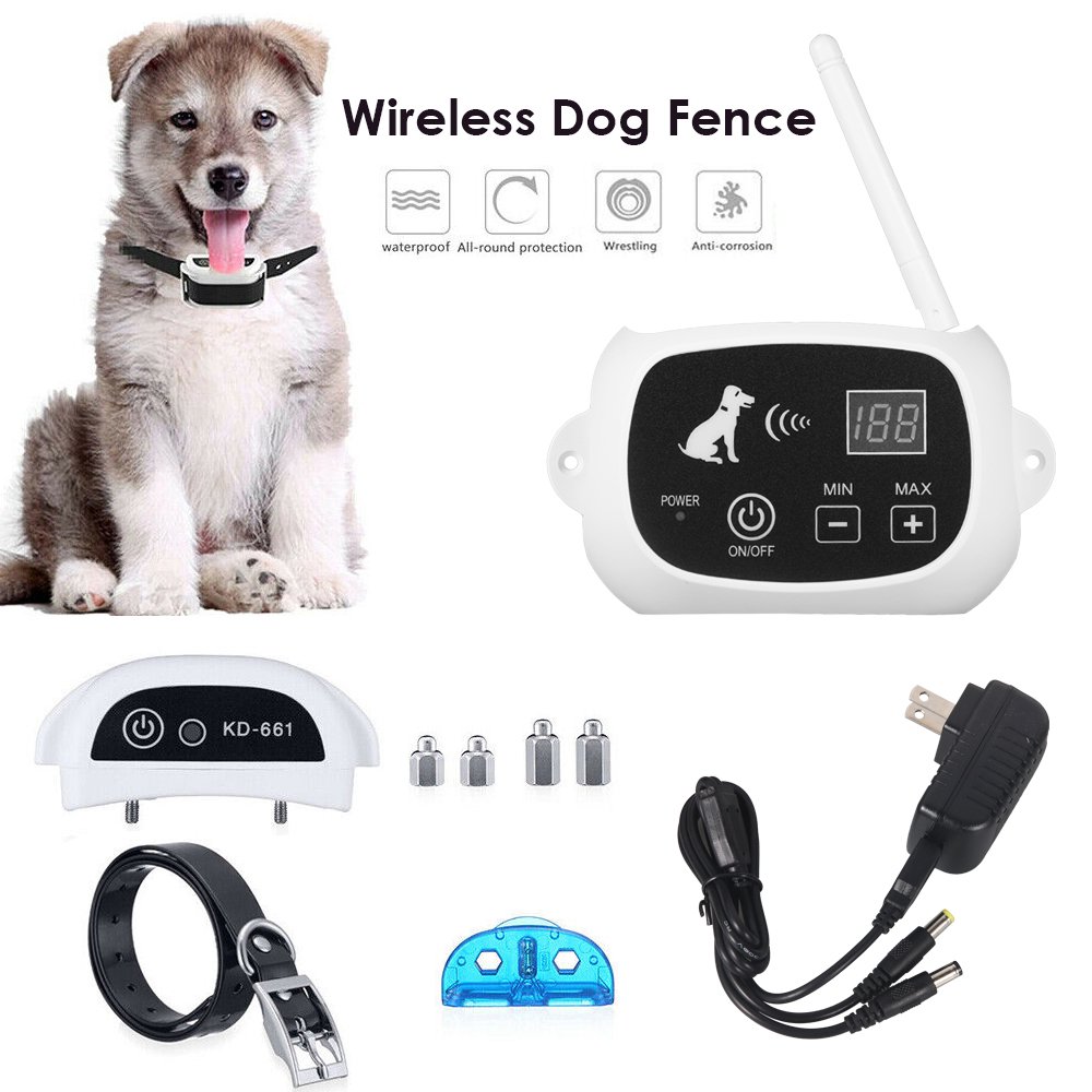Wireless Dog Fence for 1 Dogs, WireFree Electric Dog Fencing System