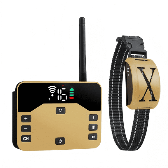 Wireless Dog Fence, Electric Dog Fence & Training Collar with Remote,Portable Dog Training Collar Electric Dog Boundary Container,Adjustable Control Range,Waterproof,Harmless,for 1 2 3 Dogs