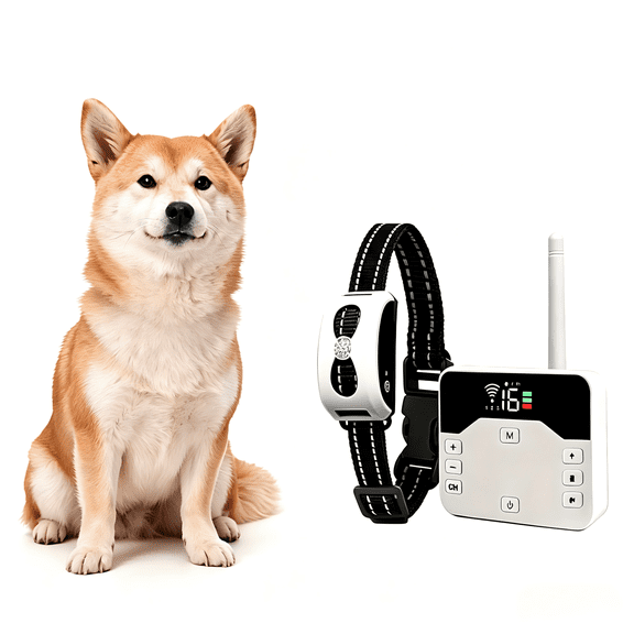 Wireless Dog Fence, Electric Fence System for Dogs, Shock Training Collar, Wireless Pet Boundary Containment System, Waterproof Rechargeable Training Collar for Outdoor,Yard,Campingfor 1 Dogs