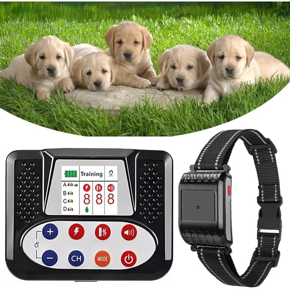Wireless Dog Fence, Electric Pets Dog Boundary Containment System, Waterproof Training Collar Receiver with Remote, Safe Effective Vibrate/Shock Dog Fence, Harmless for All Dog,for1dogs