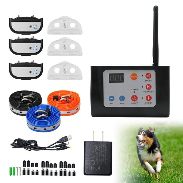 Wireless Dog Fence System, Electric Dog Fence WireFree with 3 IP65