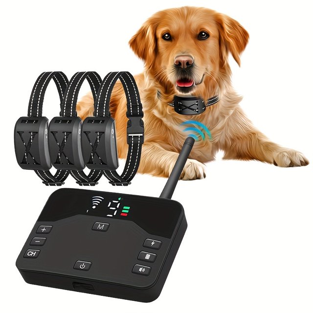 Wireless Dog Fence System/Receiver, 2 In 1 Wireless Dog Fence&Training