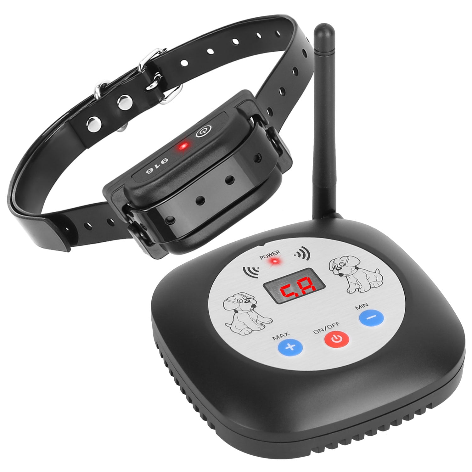 Wireless Dog Fence System TeqHome Electric Fence for Dog with 1 Collar Receiver with GPS Location Monitor for All Dogs