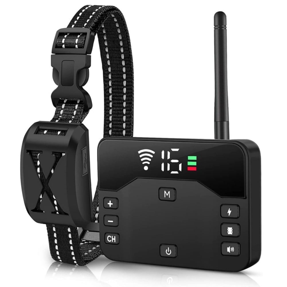 Wireless Dog Fence Training 2in1 System Color Screen Display Electric