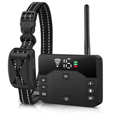 2-in-1 Wireless Dog Fence & Rechargeable Shock Collar – WF01, 100-984ft Range, IPX67