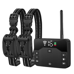 2-in-1 Wireless Dog Fence for Dogs,Wireless Boundary Containment System,Electric Dog Fence & Remote Training Collar,Remote Dog Boundary System For Medium/Large Dogs