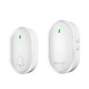 Wireless Door Chime, Smart Home Doorbell, Memory Enabled Ringer to Preset Custom Modes, Long Range Prompt Device for Household Use