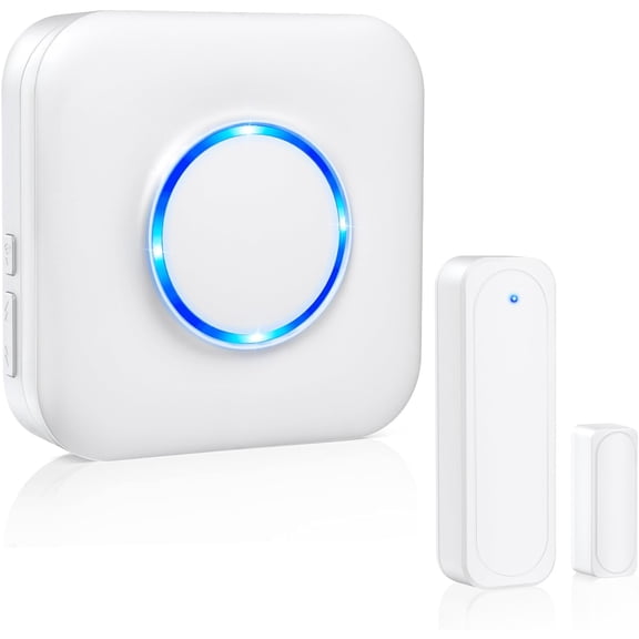 Wireless Door Sensor Entry Chime Alarm Long Range for Home Store Safety Monitoring