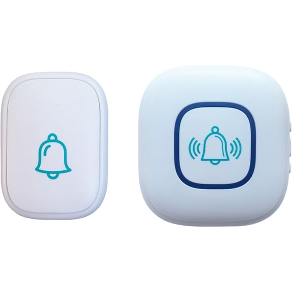 Wireless Doorbell, 1,200ft Wireless Ran Doorbell,5 Volume Levels Loud Enough, Mute Mode with 52 Chimes,LED Flashing and Memory Setting.