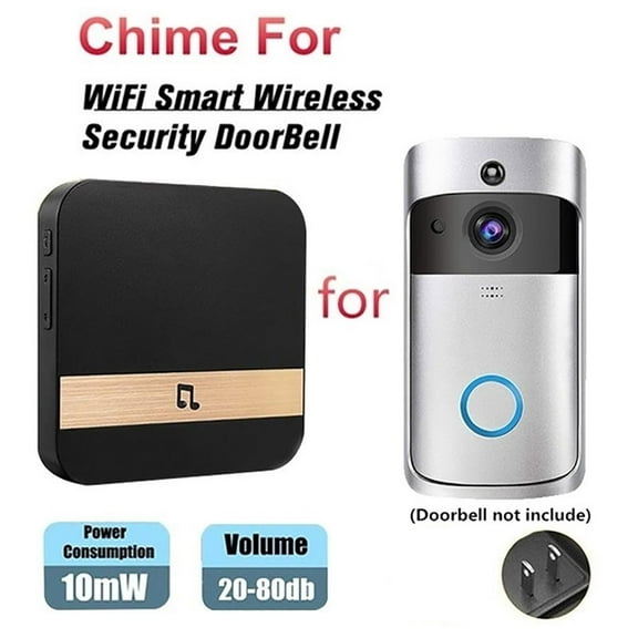 Wireless Doorbell Chime Wifi Universal Plug-In Chime Smart Doorbell Receiver For Smart Wireless WiFi Security DoorBell Indoor Chime
