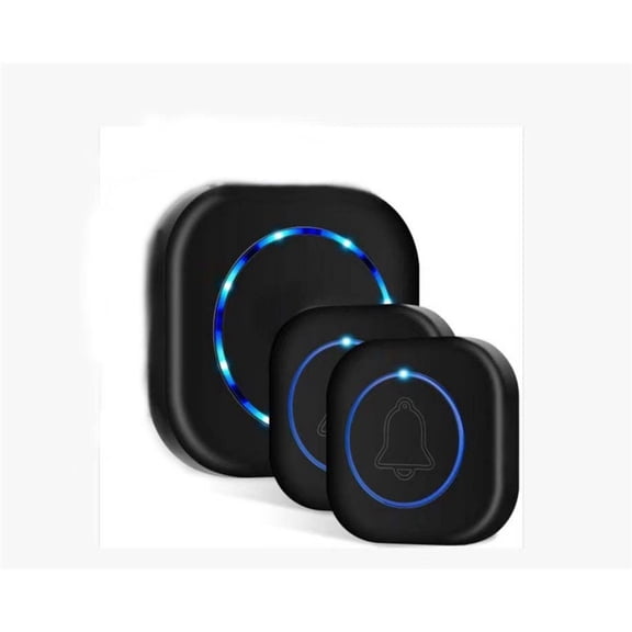 Wireless Doorbell, Door Bell Kit, Distinguish Front and Rear Doors, for Home Office ClassroomOne drag, two sounds