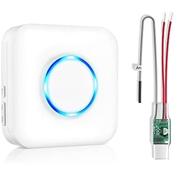 Wireless Doorbell Extender with Receiver Connects to Existing Hardwired Doorbell into Wireless Door Bell with 656 FT Range, 58 Chimes and 5 Volume Levels Door Chime for Home/Garage/Basement