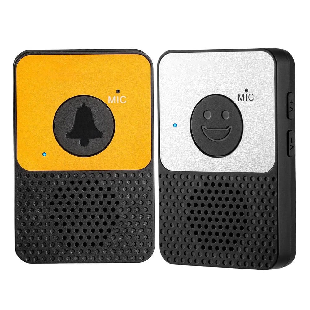 Wireless Doorbell,Full Duplex Intercom Doorbells Handsfree,8 Volume,1000Ft Range
