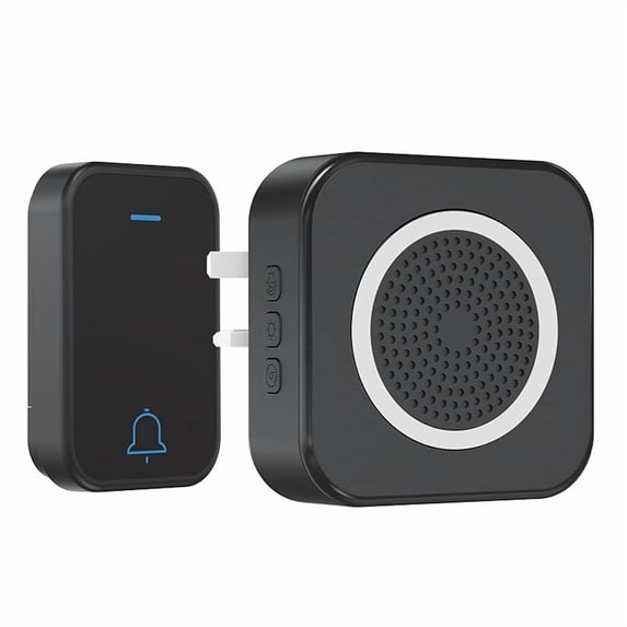 Wireless Doorbell for Home, Waterproof Door Chime Kit Operating at 1000-ft 63 Adjustable Melodies & 4 Volume Levels -Door Bell Wireless with LED Strobe, 1 Push Buttons + 1 Plug in Receivers