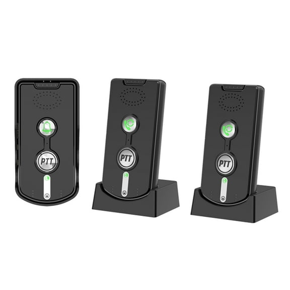 Wireless Doorbell Intercom Rechargeable 1000m/3280ft Long Distance Smart Intercom Doorbells for Home Office Real-Time Two-Way Communication 3 Volume Levels Waterproof Electronic Doorbell Chime