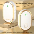 thumbnail image 1 of Wireless Doorbell Kit with 1000-Foot Range, Plug-In Receiver & Weatherproof Transmitter, 4 Volume Settings for Home, Apartment or Office(Gold), 1 of 6