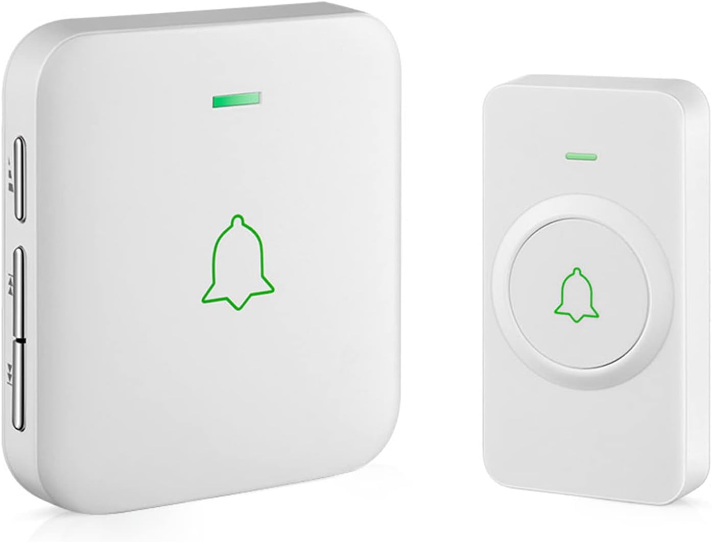 Wireless Doorbell, Mini Waterproof Door Bell Chime Operating at 1000 ...
