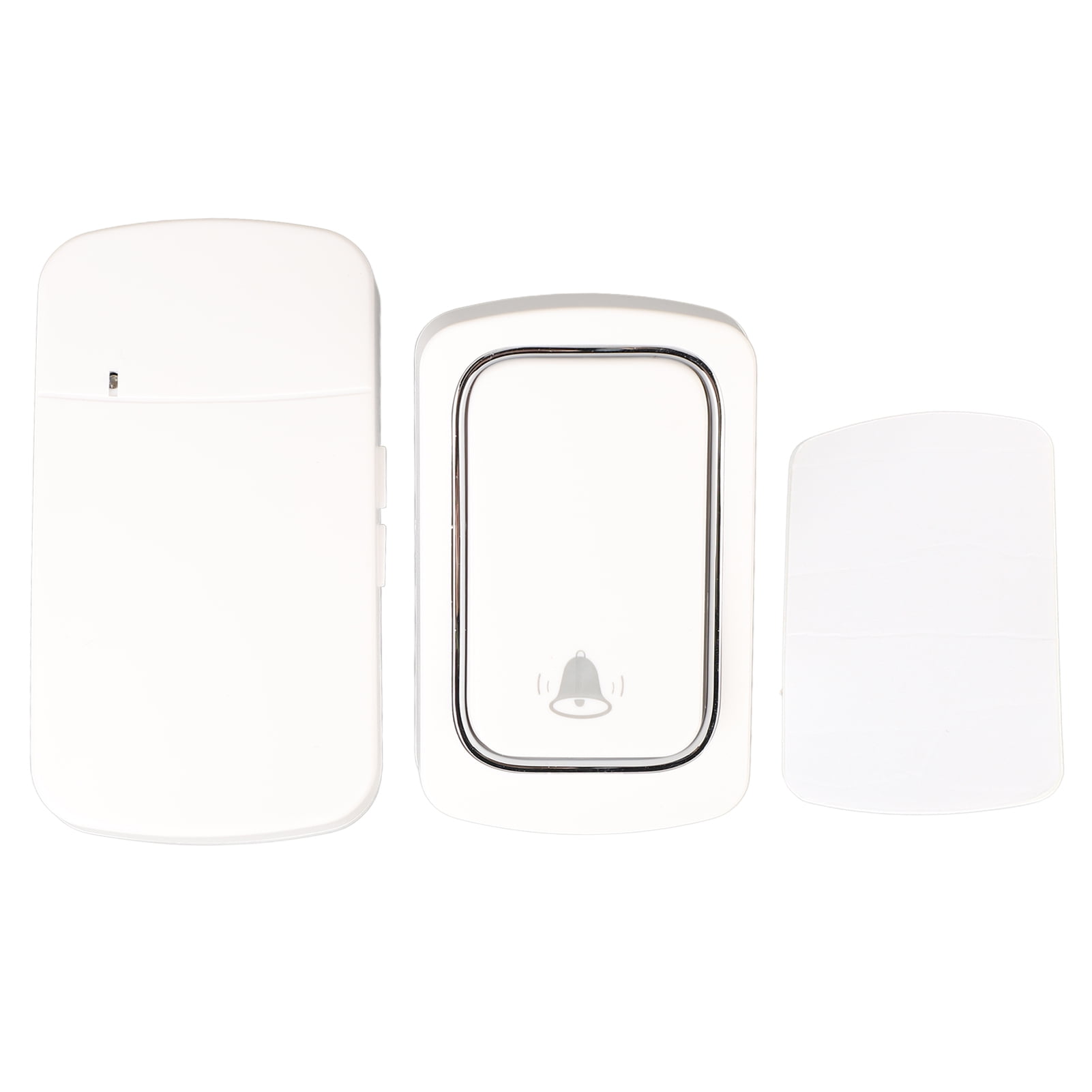 Wireless Doorbell Self Powered Door Bell Voice ABS Hole Free